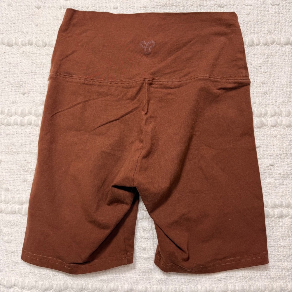 Tna Aritzia Atmosphere High Rise 7 Inch Biker Shorts Copper Brown Small CSJ FA21
